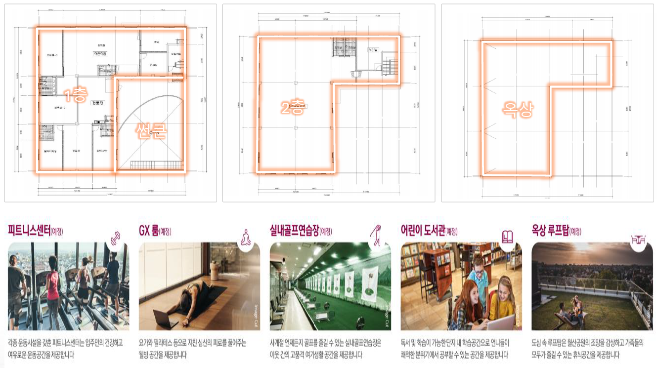 광주공원 중흥s클래스 커뮤니티 시설